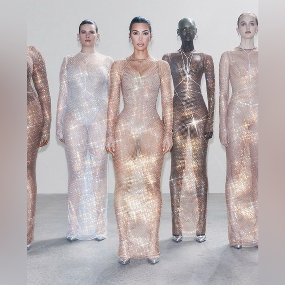 Swarovski x skims maxi dress 🤎 NIB - Picture 7 of 12